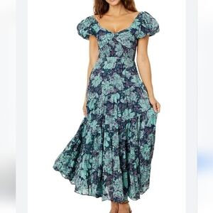Free People Women's Size Large Floral Sundrenched Maxi Dress